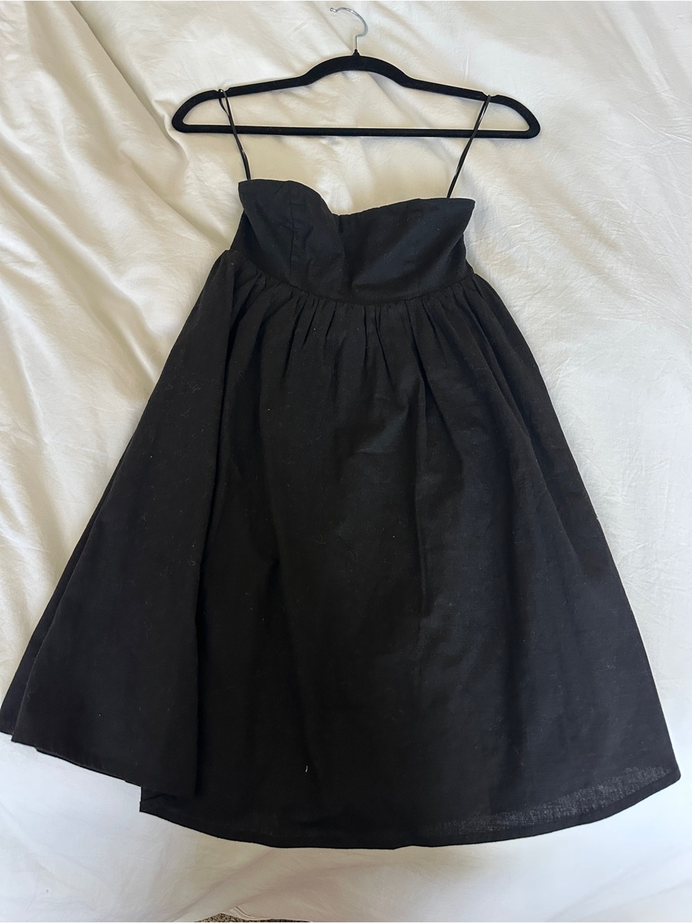 Princess Polly Black Strapless Babydoll Dress